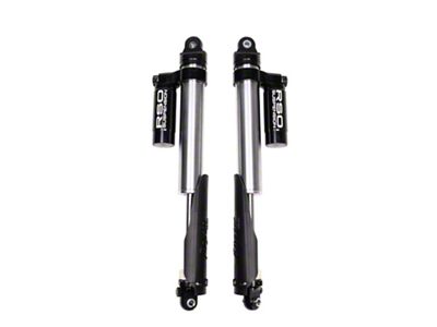 RSO Suspension 2.5 Adjustable Compression and Rebound Piggyback Reservoir Front Shocks for 1 to 3-Inch Lift (18-25 Jeep Wrangler JL)