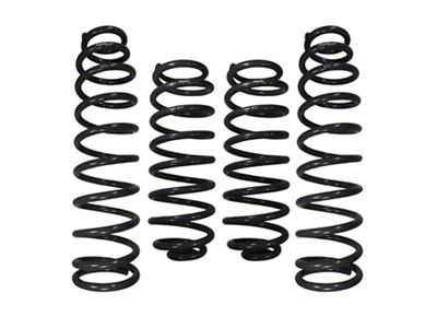 RSO Suspension 2.50-Inch Front and Rear Lift Coil Springs; Black (18-25 Jeep Wrangler JL 2-Door)