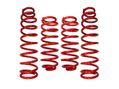 RSO Suspension 2.50-Inch Front and Rear Lift Coil Springs; Red (18-25 Jeep Wrangler JL 2-Door)