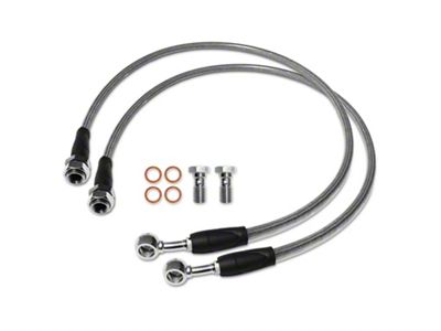 RSO Suspension Heavy Duty Rear Brake Lines; 27.56-Inch (07-18 Jeep Wrangler JK)