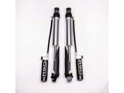 RSO Suspension 2.5 Adjustable Compression and Rebound Remote Reservoir Rear Shocks for 0 to 3-Inch Lift (07-21 Tundra)