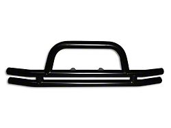 Front Double Tube Bumper; Black (18-25 Jeep Wrangler JL)