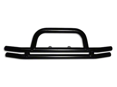 Front Double Tube Bumper; Black (18-25 Jeep Wrangler JL)