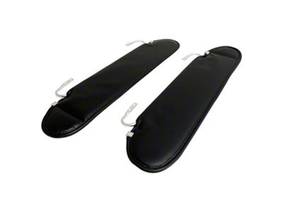 Sunvisors; Black (87-95 Jeep Wrangler YJ)