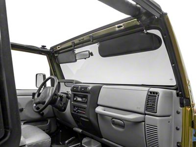 Sunvisors; Black (97-02 Jeep Wrangler TJ)
