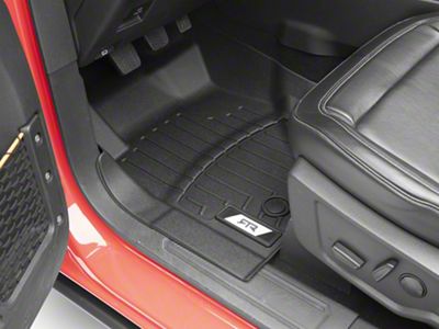 RTR Front and Rear Floor Liners; Black (21-25 Bronco 4-Door)