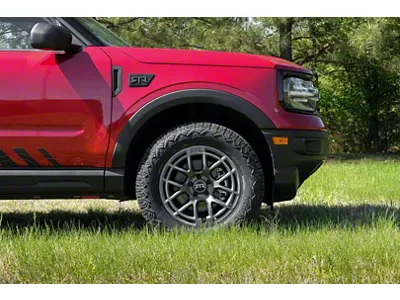 RTR Tech 6 Satin Black 5-Lug Wheel; 17x7.5; 35mm Offset (21-25 Bronco Sport)