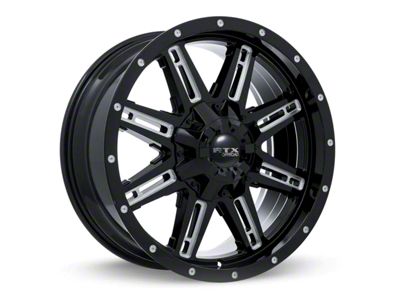 RTX Offroad Wheels Ravine Black Milled 6-Lug Wheel; 18x9; 10mm Offset (24-25 Tacoma)