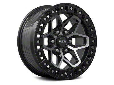 RTX Offroad Wheels Zion Gloss Black Machined 6-Lug Wheel; 17x9; 0mm Offset (24-25 Tacoma)
