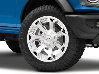 RTX Offroad Wheels Peak Chrome 6-Lug Wheel; 20x9; 0mm Offset (22-25 Bronco Raptor)