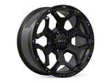 RTX Offroad Wheels Goliath Satin Black with Milled Rivets 6-Lug Wheel; 18x9; 0mm Offset (16-23 Tacoma)