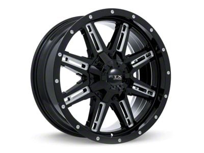 RTX Offroad Wheels Ravine Black Milled 6-Lug Wheel; 18x9; 10mm Offset (22-25 Tundra)