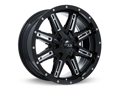 RTX Offroad Wheels Ravine Black Milled 6-Lug Wheel; 20x9; 10mm Offset (22-25 Tundra)