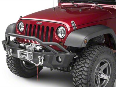 Rugged Ridge Euro 10-Piece Light Guard; Textured Black (07-18 Jeep Wrangler JK)