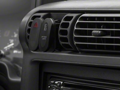 Rugged Ridge 2-Position Rocker Switch with Off-Road Lights Logo; Amber (Universal; Some Adaptation May Be Required)