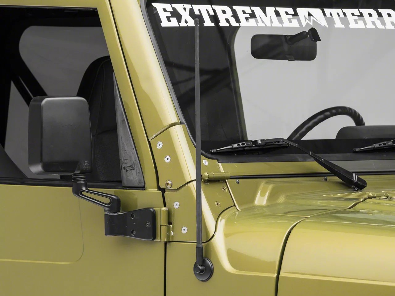 Rugged Ridge Reflex Stubby Antenna 21 Inch 97 23 Jeep Wrangler TJ JK JL