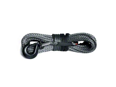Rugged Ridge 23/64-Inch x 100-Foot Dark Gray Synthetic Winch Line; 16,550 lb.