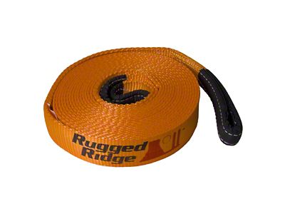Rugged Ridge 2-Inch x 30-Foot Recovery Strap; 20,000 lb.