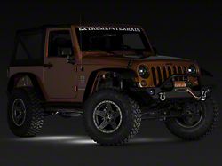 Rugged Ridge Rock Crawler LED Rock Light Kit; White (07-25 Jeep Wrangler JK & JL)