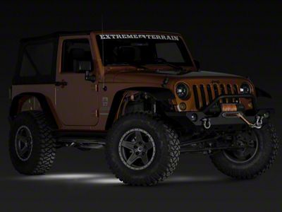 Rugged Ridge Rock Crawler LED Rock Light Kit; White (07-25 Jeep Wrangler JK & JL)