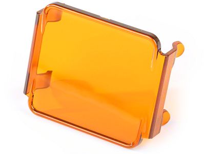 Rugged Ridge 3-Inch LED Light Cover; Amber