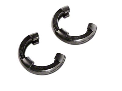 Rugged Ridge 7/8-Inch D-Ring Shackle Isolators; Black; Set of Two