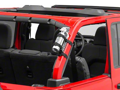 Rugged Ridge Elite Fire Extinguisher Holder (Universal; Some Adaptation May Be Required)