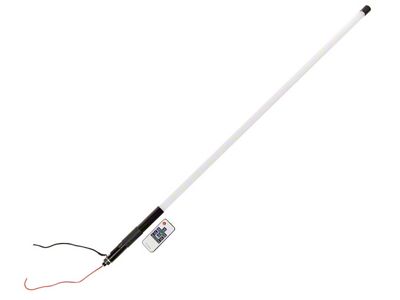 Rugged Ridge RGB Lighted Whip with Controller; 39-Inch (Universal; Some Adaptation May Be Required)