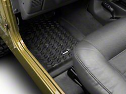 Rugged Ridge All-Terrain Front Floor Liners; Black (97-06 Jeep Wrangler TJ)
