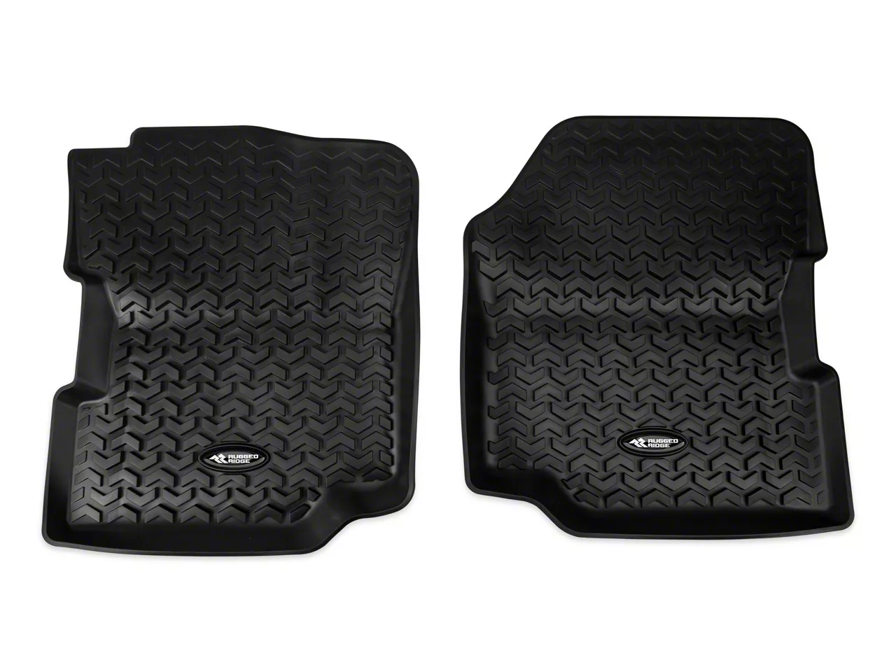 Rugged Ridge Jeep Wrangler AllTerrain Front Floor Mats; Black 12920.21