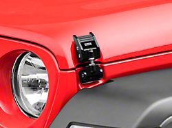 Rugged Ridge Hood Catches; Black (18-24 Jeep Wrangler JL)