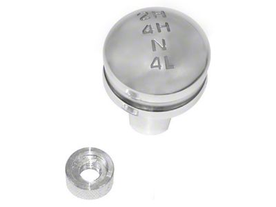 Rugged Ridge Transfer Case Shift Knob; Billet Aluminum (87-95 Jeep Wrangler YJ)