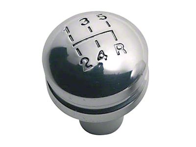 Rugged Ridge 5-Speed Shift Knob; Polished (97-06 Jeep Wrangler TJ)