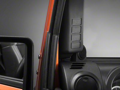 Rugged Ridge A-Pillar Switch Pod; Left Side (07-10 Jeep Wrangler JK)