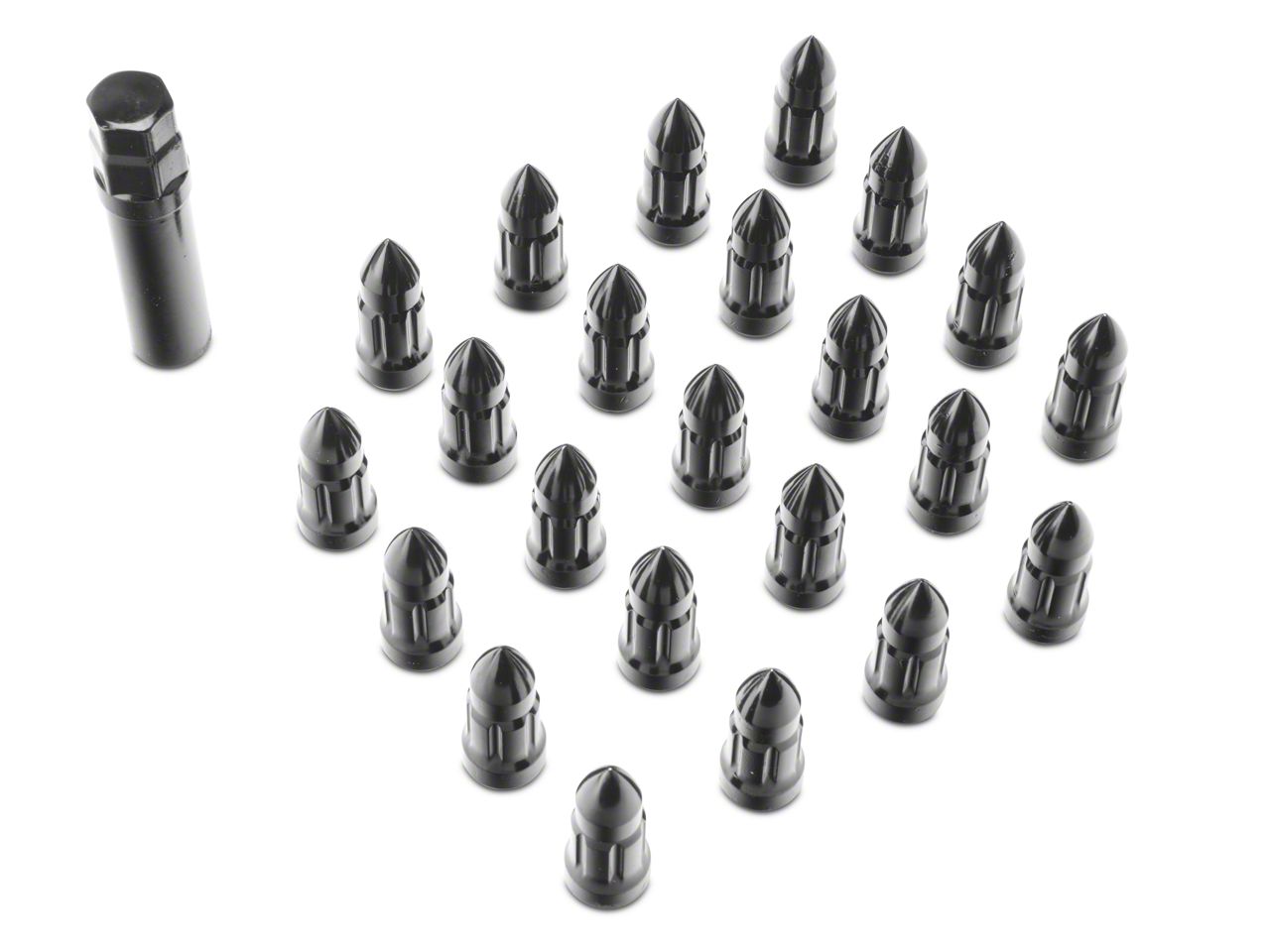 Rugged Ridge 16715.07 Dado Ruota In Nero Con Filettatura Da 1/2-20 – Sostituzione Diretta Per Cerchi OE – Garanzia 5 Anni