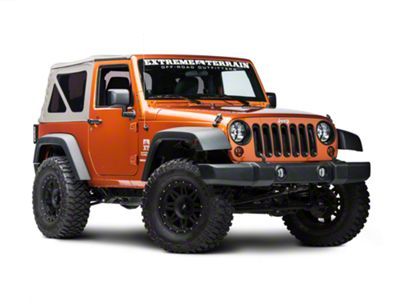 Rugged Ridge Euro 19-Piece Light Guard; Black (07-18 Jeep Wrangler JK)