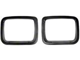 Rugged Ridge Headlight Bezels; Black (87-95 Jeep Wrangler YJ)