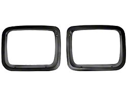 Rugged Ridge Headlight Bezels; Black (87-95 Jeep Wrangler YJ)