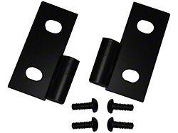 Rugged Ridge Lower Door Hinges; Black (76-06 Jeep CJ5, CJ7, Wrangler YJ & TJ)