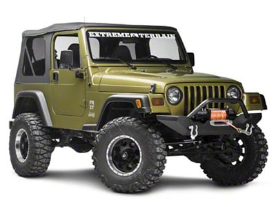 Rugged Ridge Stone Light Guards; Black (97-06 Jeep Wrangler TJ)