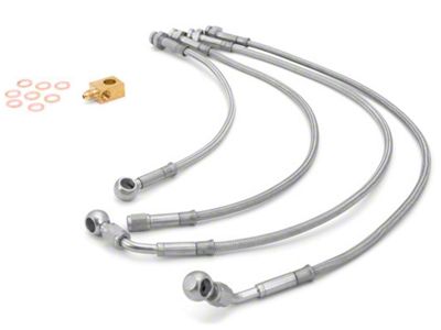 Rugged Ridge Brake Hoses; Front and Rear (07-18 Jeep Wrangler JK)