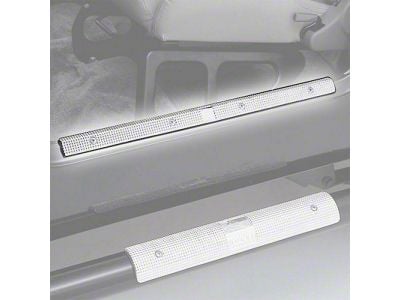 Rugged Ridge Door Entry Guards; Silver (87-95 Jeep Wrangler YJ)