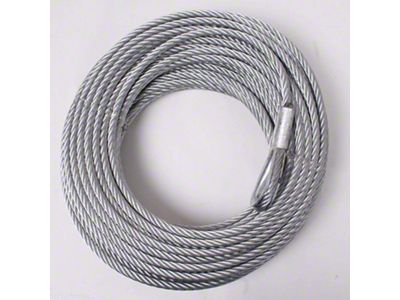 Rugged Ridge 10,500 lb. Winch Steel Cable; 23/64-Inch x 94-Foot