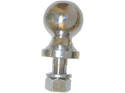 Rugged Ridge 2-Inch Trailer Hitch Ball; Chrome