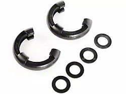 Rugged Ridge 3/4-Inch D-Ring Shackle Isolators; Black; Set of Two 