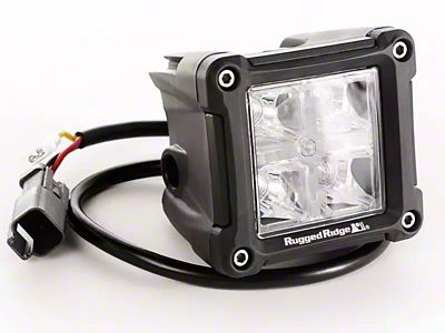 Rugged Ridge 3-Inch Cube LED Light; Combo High/Low Beam (Universal; Some Adaptation May Be Required)