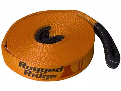Rugged Ridge 4-Inch x 30-Foot Recovery Strap; 40,000 lb.
