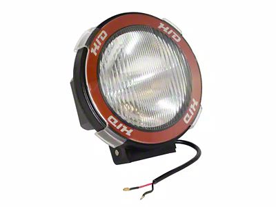 Rugged Ridge 5-Inch Round HID Off-Road Fog Light with Black Composite Housing; Single (Universal; Some Adaptation May Be Required)