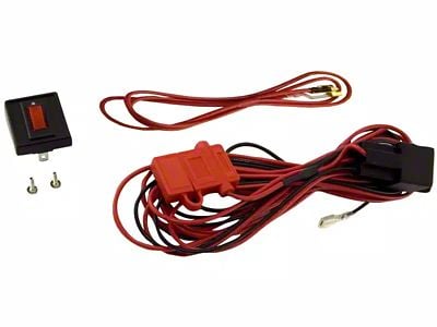 Rugged Ridge Light Installation Wiring Harness Kit for Three HID Off-Road Lights