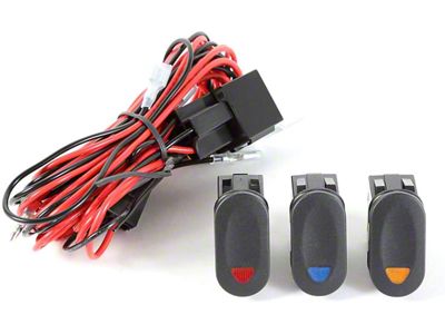 Rugged Ridge Light Installation Wiring Harness Kit for Three Off-Road Lights